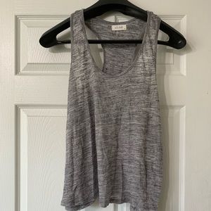Bella Dahl Grey Racerback Tank Medium